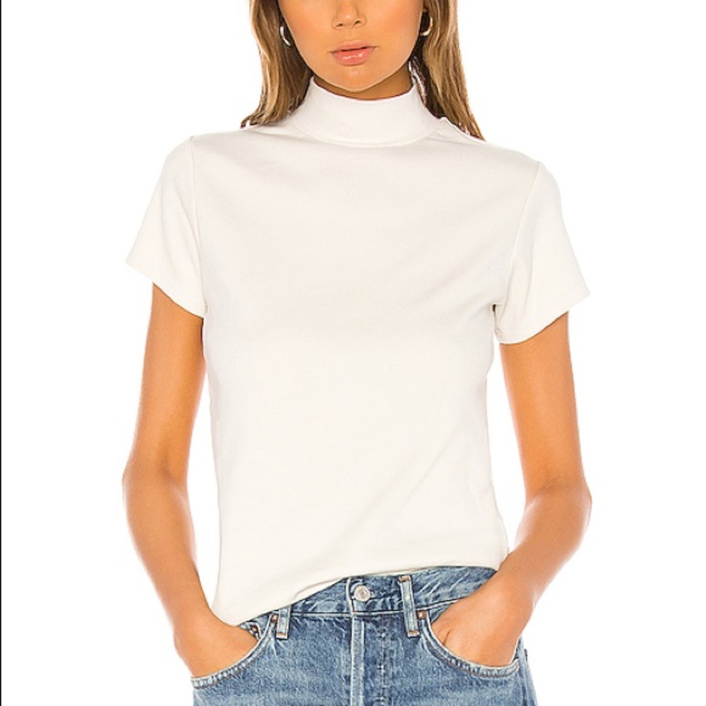 AGOLDE Ribbed Mockneck Tee